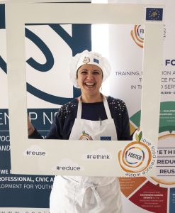 Una profesora de Cocina, durante la semana de formación en la Universidad de Pollezo (Italia).