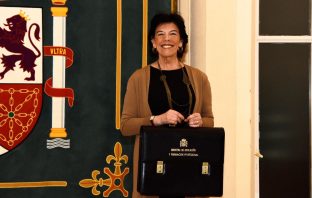 La ministra de Educación y FP, Isabel Celaá, en la toma de posesión de su cartera el 13 de enero.