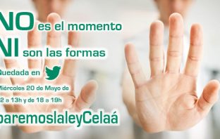 Una de las imágenes que se difundieron por Twitter en la 'quedada digital' #paremoslaleyCelaá del 20 de mayo.